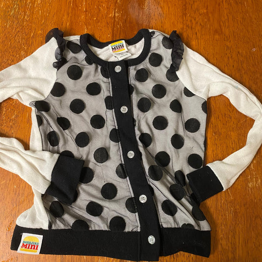 Harajuku mini for target Polka Dot cardigan sweater 5t 5T/5