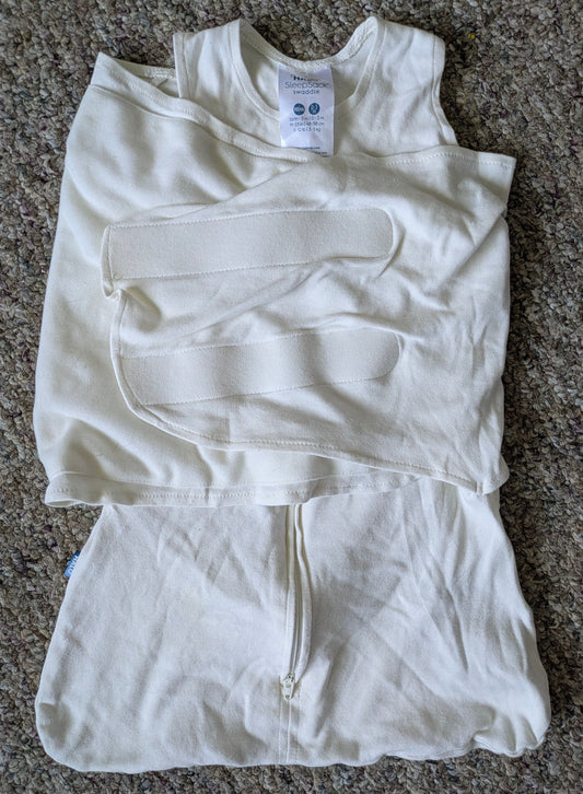 Halo Sleep Sack Swaddle: 0-3m Cream swaddle Newborn