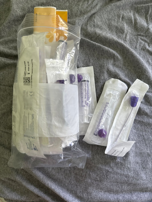 Monojet Variety of Enfit connection straws, syringes, various mL sizes Nursing