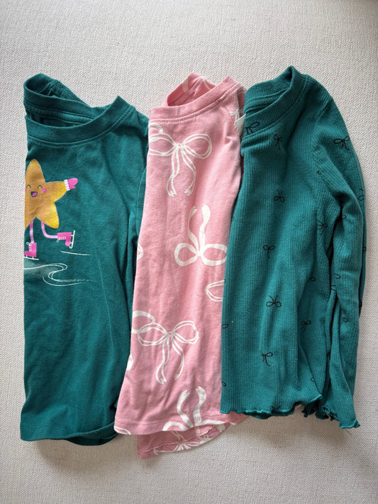Cat & Jack, old navy GUC long sleeve bundle 3T