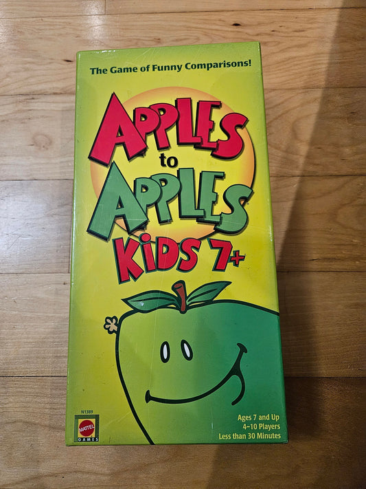 Apples to Apples Junior, ages 7+ Entertaining for variety of ages, lots of laughter Games