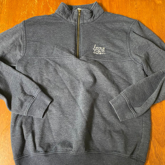 Love your melon Gray pullover zip sweatshirt Women's - M