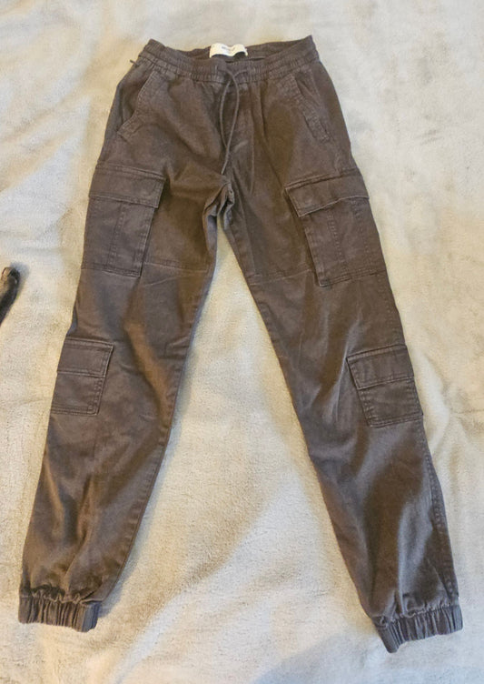 Hollister Dark brown cotton joggers. Never worn. Men's - XS