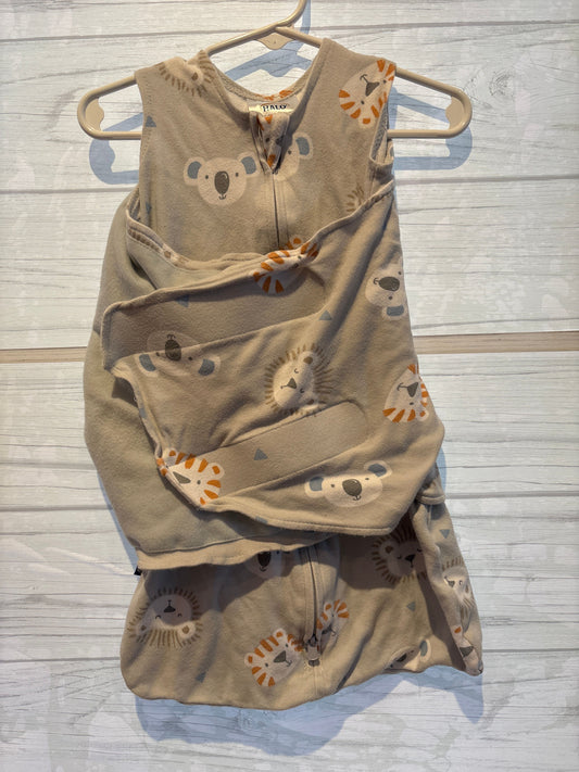 Halo Halo Sleep Sack Swaddle 0-3m gray/wild animals pattern Newborn