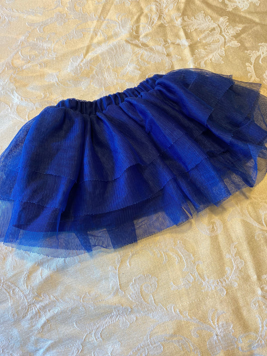 Cat & jack 3m-6m dark blue tulle skirt, stretchy waistband, tutu 3 Months