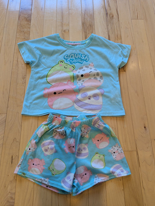 Squishmallows PJ Set Short Sleeve and Shorts 4T/4