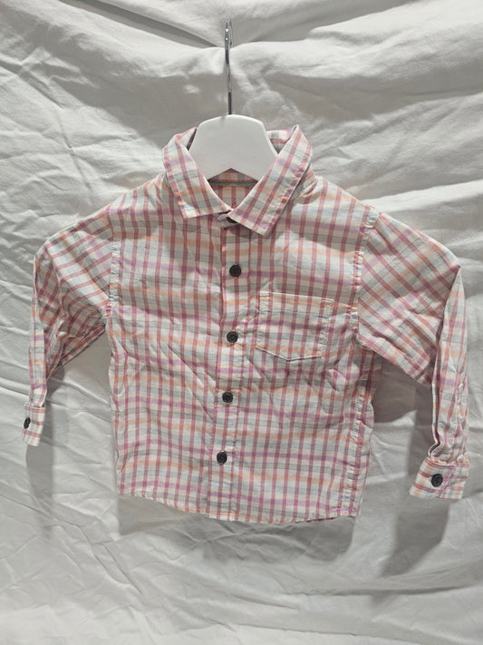 Cat & Jack pink and light green plaid size 2T Barely worn 2T