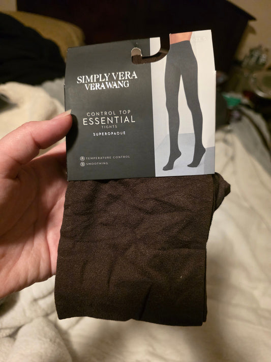 Simply vera wang Control top essential tights size 5 5'2-6 255-300lbs Socks
