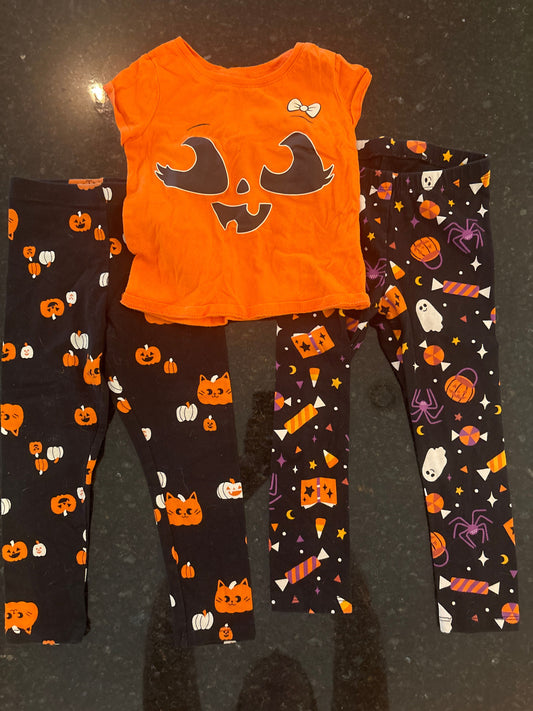 Cat & Jack Cat & Jack pants & Childrens Place shirt - 2T Halloween pjs 2T