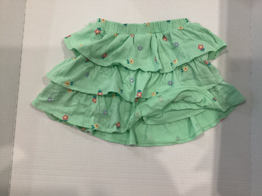 Wonder nation Girls green with flowers skort 6