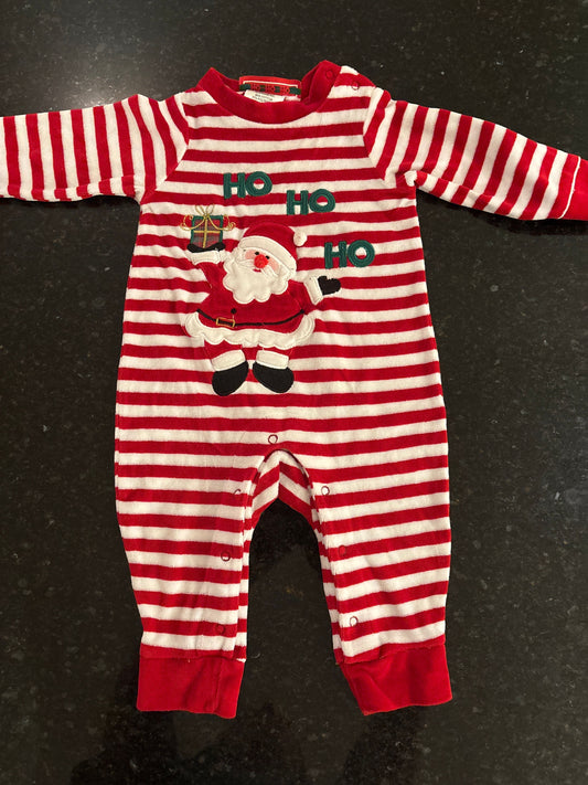 HoHoHo Santa outfit striped size 12m 12 Months