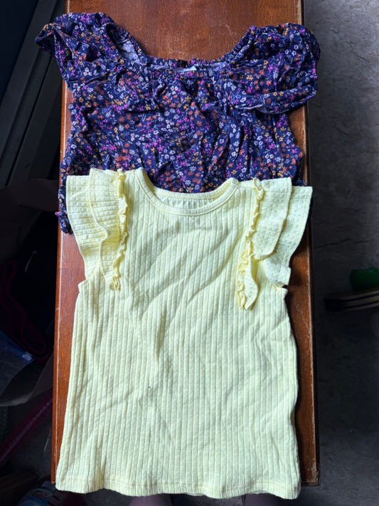 Jumping bean & Garanimals Floral and yellow shirt 5T/5