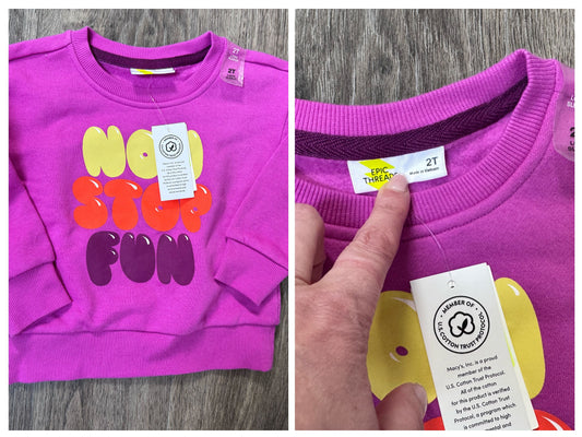 Epic Threads Epic Threads Girls Sweatshirt 2t NWT 2T