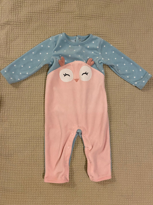 Carters Fleece footless onesie 9 Months