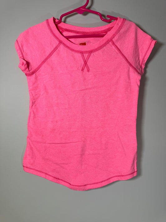 Hanes Bright Pink Athletic Shirt 4T/4