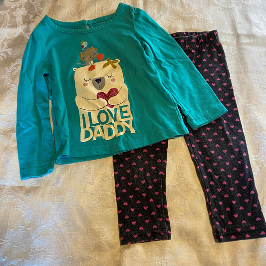 Wonderkids, 18m, I love daddy set heart on pants  18 Months