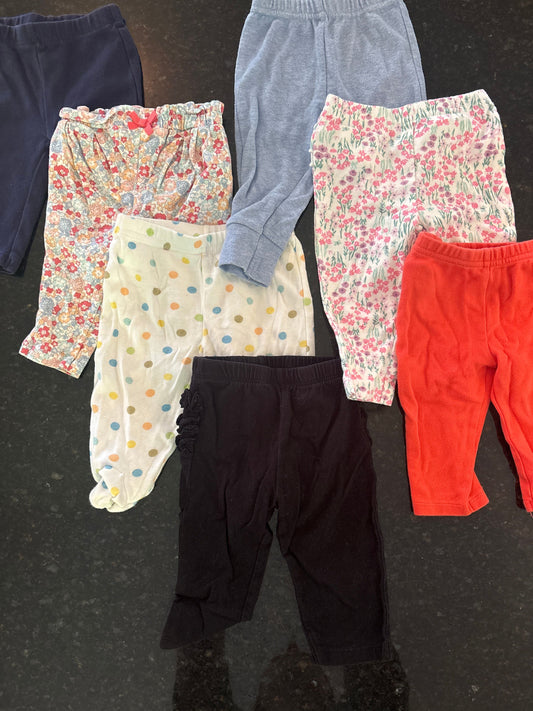Carters and 1 Childrens Place 7 leggings all size 3m 3 Months