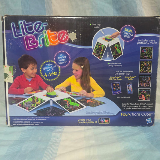 LiteBrite Four-Share Cube VIntage Educational