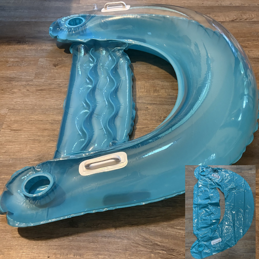Swim pool float NEW but not in pkg. Inflated it to Make sure there were no holes. WILL BE DEFLATED. Outdoor