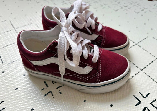 Vans Sneakers Vans burgundy sneakers, great condition, size 11.5 11-1/2 (Lil' Kid)