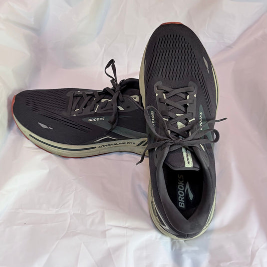 Brooks Guidrails 23 running shoes sneakers gray green EUC mens size 14 cushion support 14 (Adult)