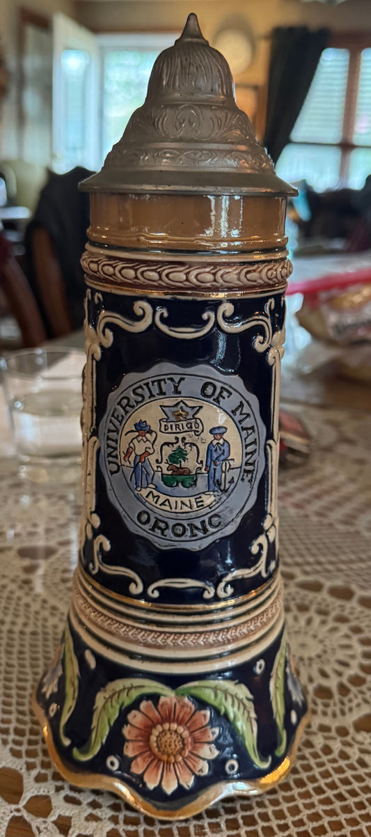 1952 University of Maine Orono German Beer Stein A treasure for a UMO Alumni