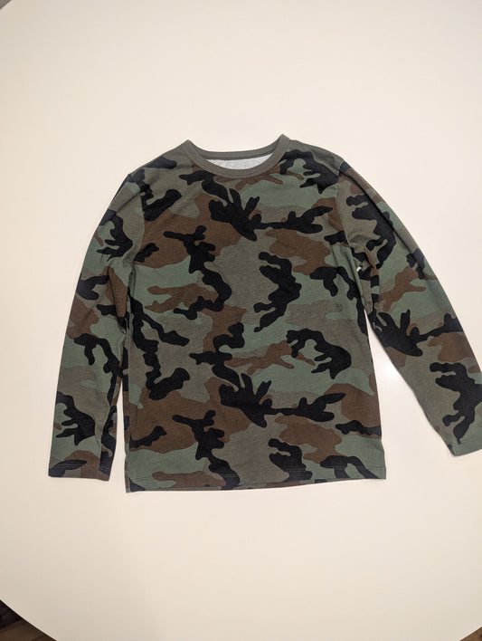 Wonder Nation Wonder Nation Boys 10-12 Long-Sleeved Camo Shirt 10