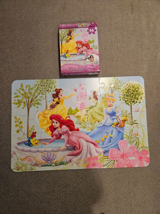 46 piece Disney Princess Floor puzzle Ariel, Cinderalla, Belle, Tiana Puzzle