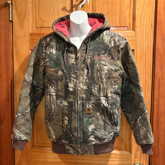 Carhartt NWOT size S small camo jacket with pink lining Women's - S