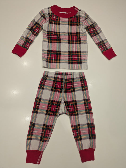 Hanna Andersson Hanna Andersson Boys/Girls 2T Red Plaid Pajamas 2T