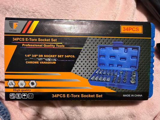 Tifone 34 piece E-Torx socket set-tools Miscellaneous