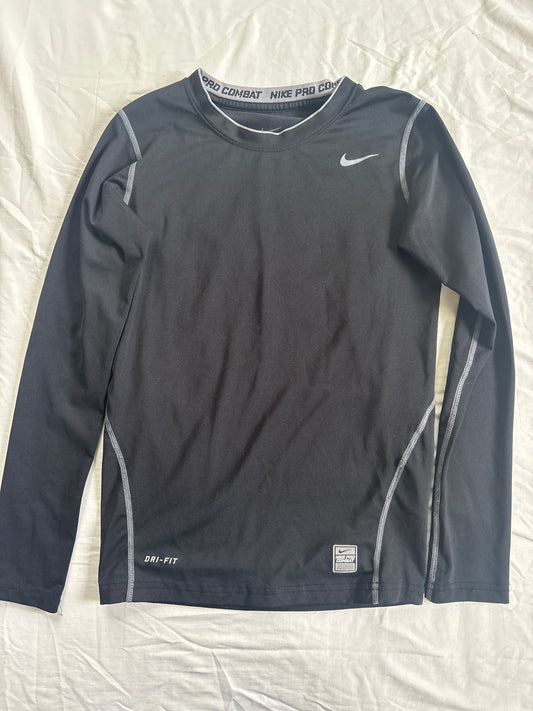 Nike Pro, medium, dri-fit long sleeve Black Nike pro combat compression shirt 8