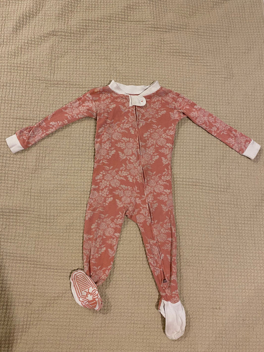 Burts Bees Baby Cotton footed onesie 12 Months