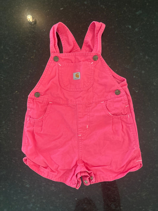 Carhartt Girls Carhartt 24m pink overalls 24 Months