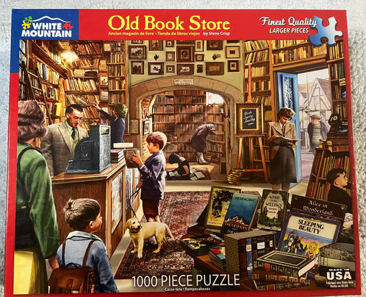 White Mountain Puzzle 1000 piece puzzle. No smoking/No pet home. Assembled once.