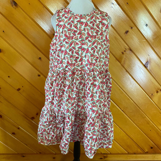 J. Crew Watermelon dress fruit Print Tiered Women's 12