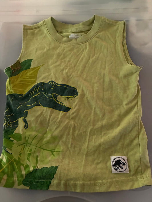 Jurassic World Green tank with dinosaur and leaves 5T/5