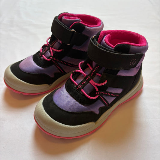 Stride Rite 360 iridescent purple boots velcro size 10 Medium 10 (Lil' Kid)