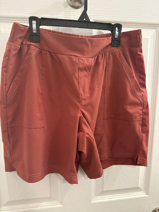 Avalanche Terracotta color polyester outdoor athletic shorts Women's - M
