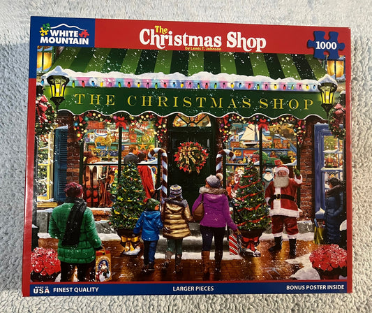 White Mountain Puzzle 1000 piece puzzle. No smoking/No pet home. Assembled once.