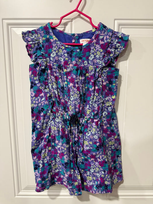 Cat and Jack dress size 5 Purple with glitter threads 5T/5