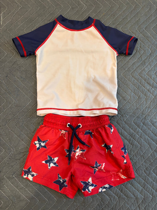 Tommy Bahama Patriotic swim suit set 12 Months