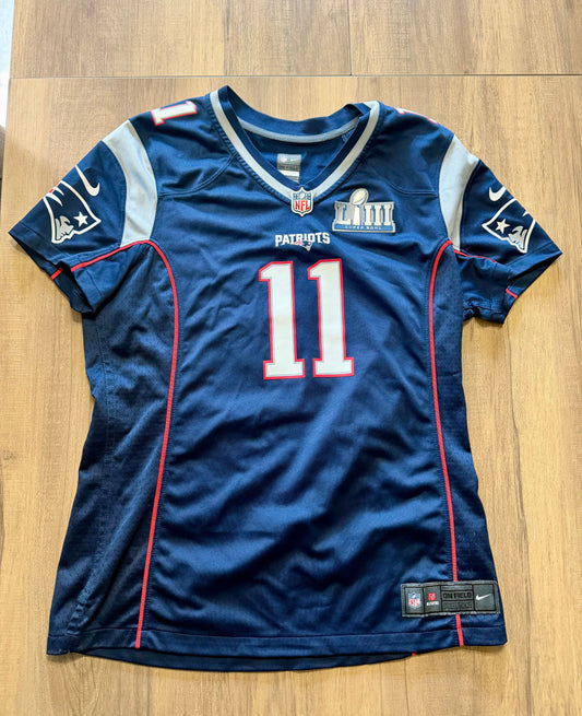 NFL Patriots Jersey Number 11, Edelman Jersey. Size is more like a medium Women's - L