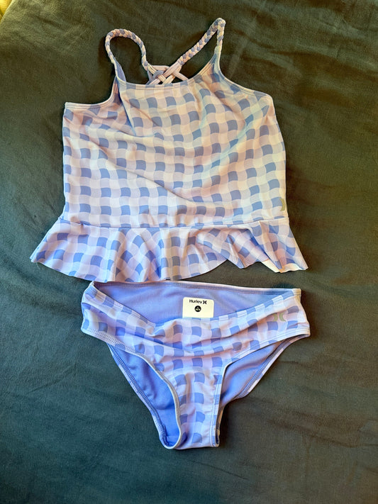 Hurley New purple braided swimsuit 10