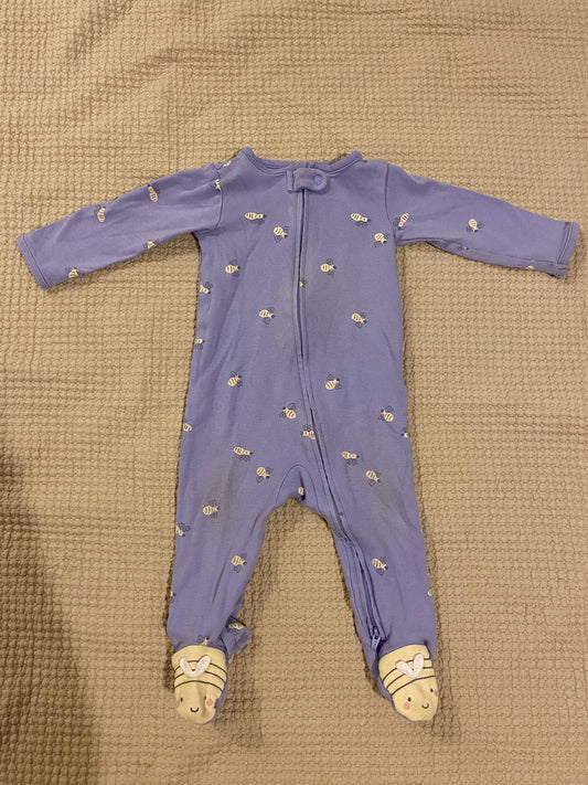 Carters Cotton footed onesie 12 Months
