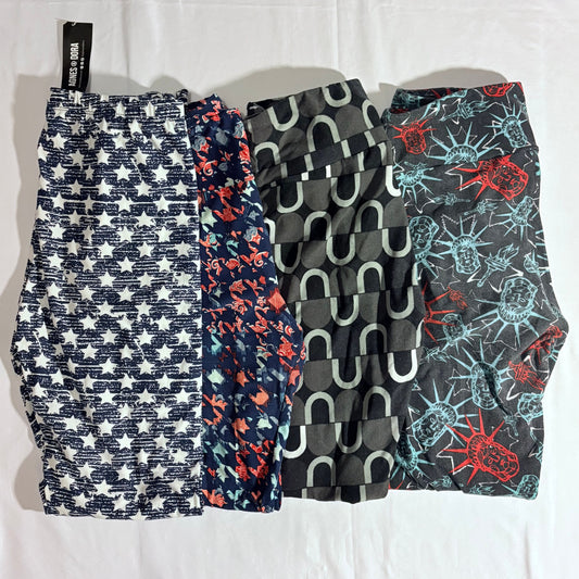 Agnes & Dora NWT stretch leggings size S stars 3 pr LuLaRoe print leggings size ONE SIZE S M EUC Women's - S