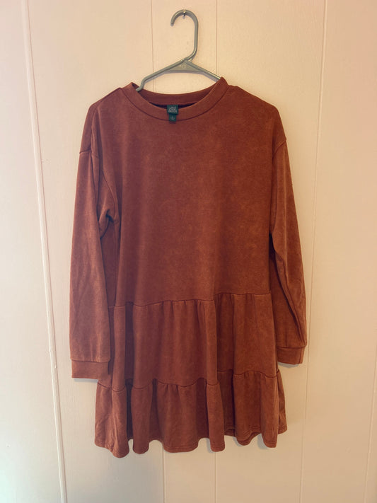 Wild fable long sleeve mid-length dress Burnt orange Women's - S