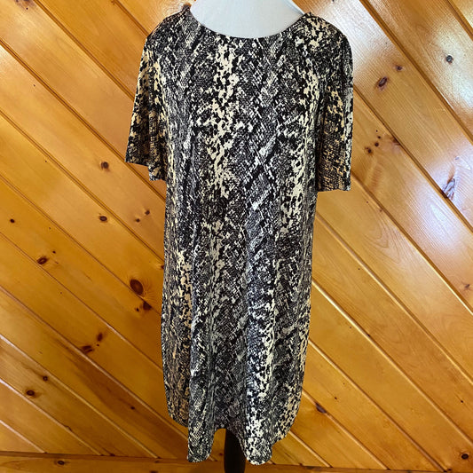 Alexandra + oak Animal print Dress Large Snakeskin Women's - L
