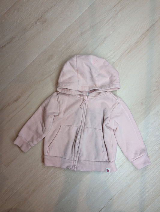 Carter's pink zip up hoodie, 12m Fleece lined zip up hoodie with pockets 12 Months