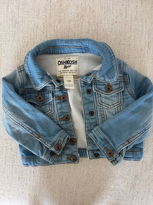 Oshkosh Bgosh 12 Month Denim Jacket Soft and Stretch Feel 12 Months
